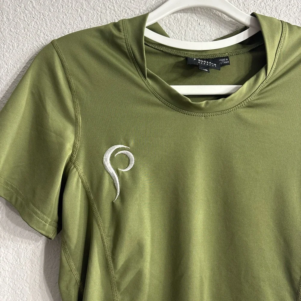 Prois Hunting Apparel Olive Green Short Sleeve Tee Outdoor Shirt Women's Top XS - Picture 2 of 5